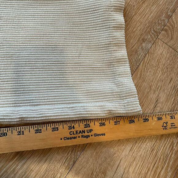 Y2K BDG Baggy Soft corduroy sweatpants tan flared size small - Picture 7 of 7